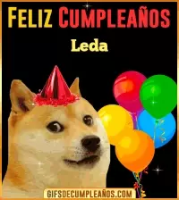 GIF Memes de Cumpleaños Leda